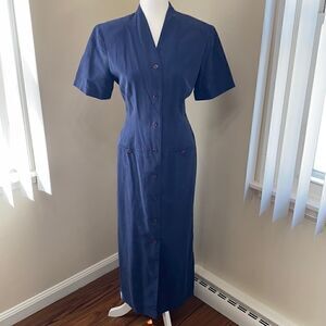 𝅺vintage Sheri Martin Button Up Dress